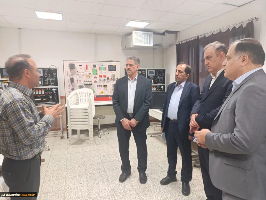 بازدید دکتر غلامرضا زمانی، رئیس دانشگاه ملی مهارت از آموزشکده های ملی مهارت استان همدان  2