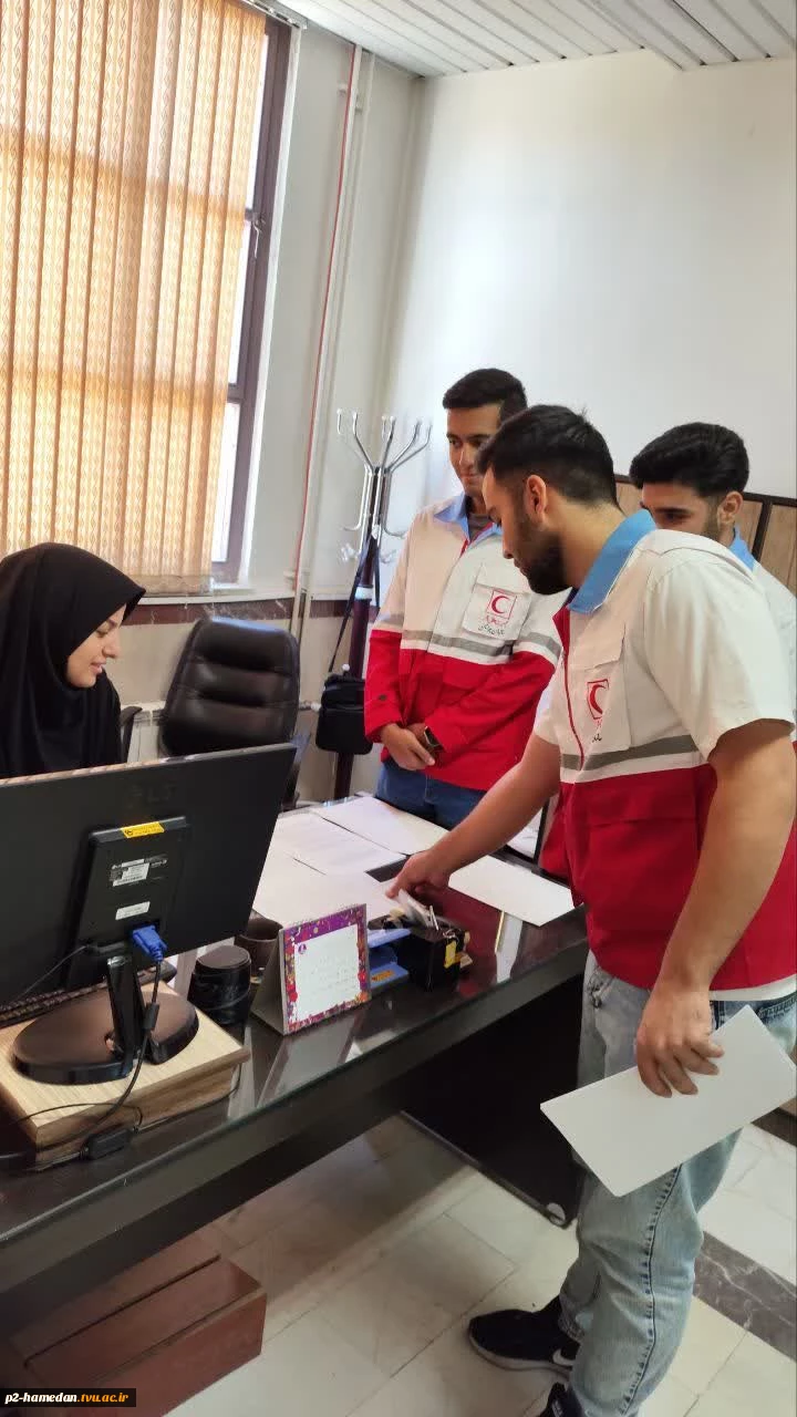 عضو گیری کانون هلال احمر آموزشکده ملی مهارت شهید جباریان 3