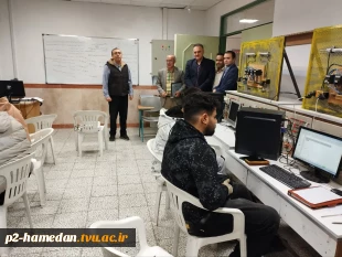 بازدید هیات نظارت و ارزیابی دانشگاه بوعلی سینا از آموزشکده ملی مهارت شهید جباریان 7